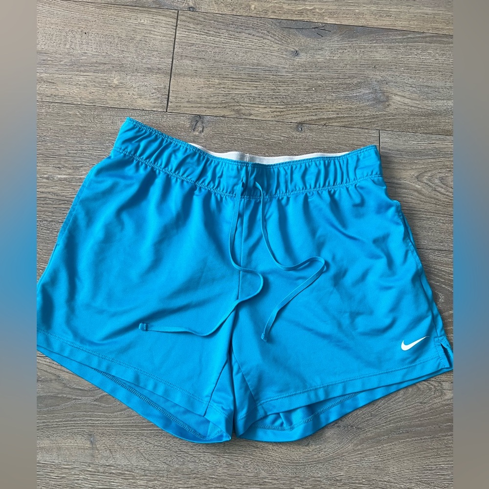 Nike Turquoise Dri-FIT Athletic Shorts